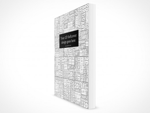8.5 X 11 Standing Softcover Mockup 3r