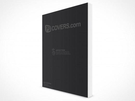 8.5 X 11 Standing Softcover Mockup 4