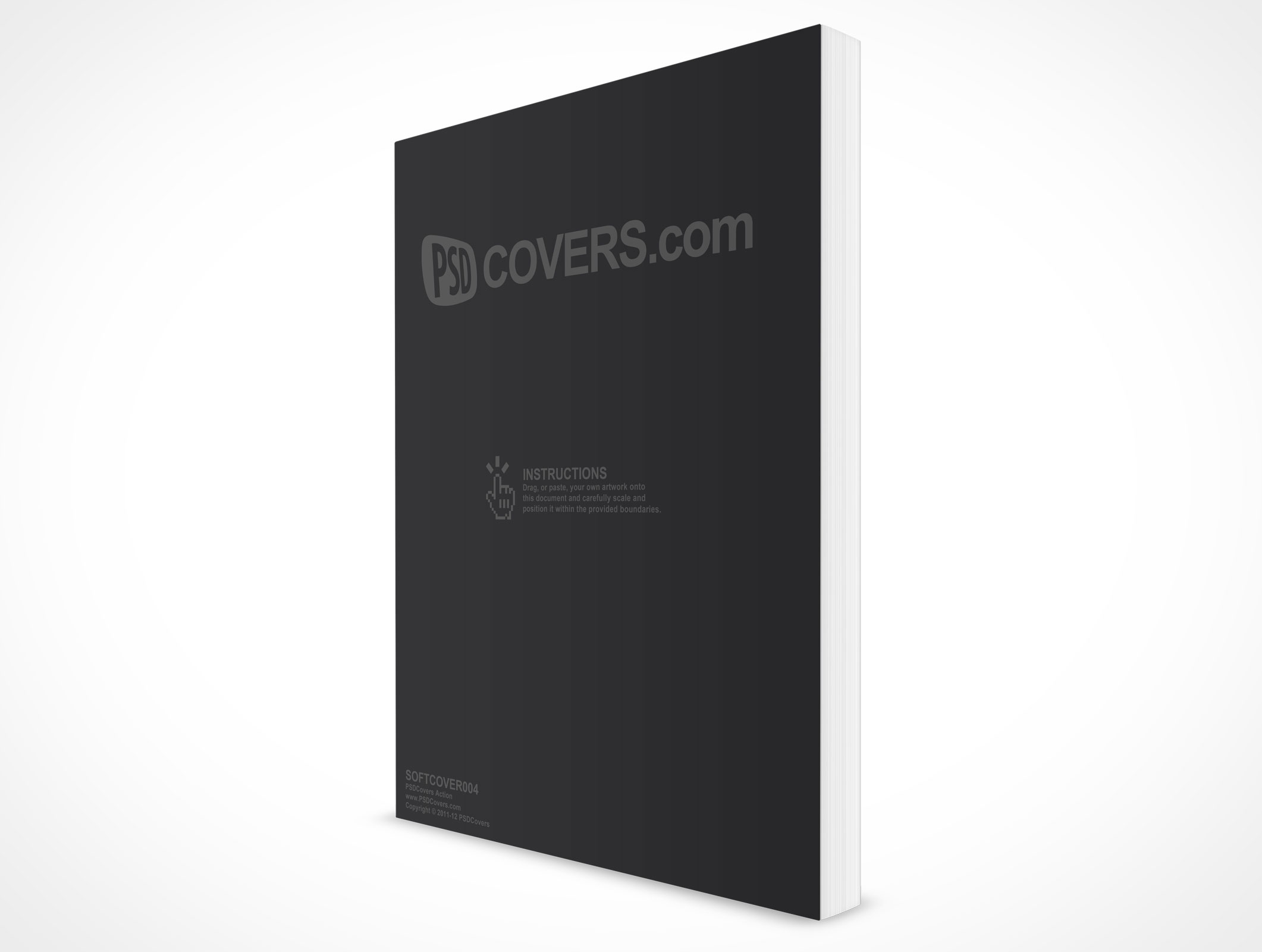 8.5 X 11 Standing Softcover Mockup 4