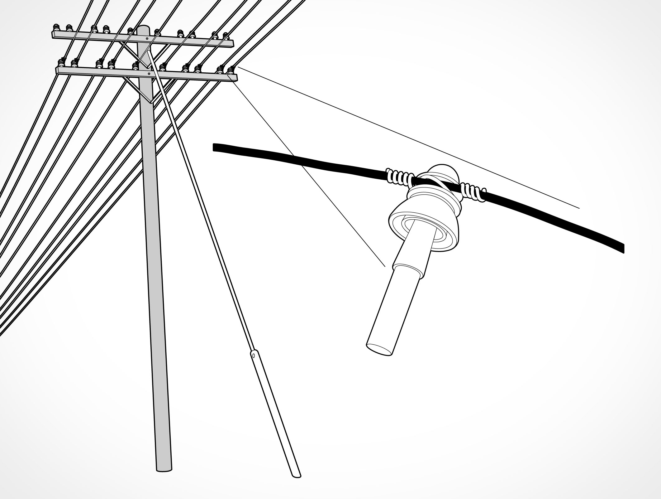 guy wire electrical post