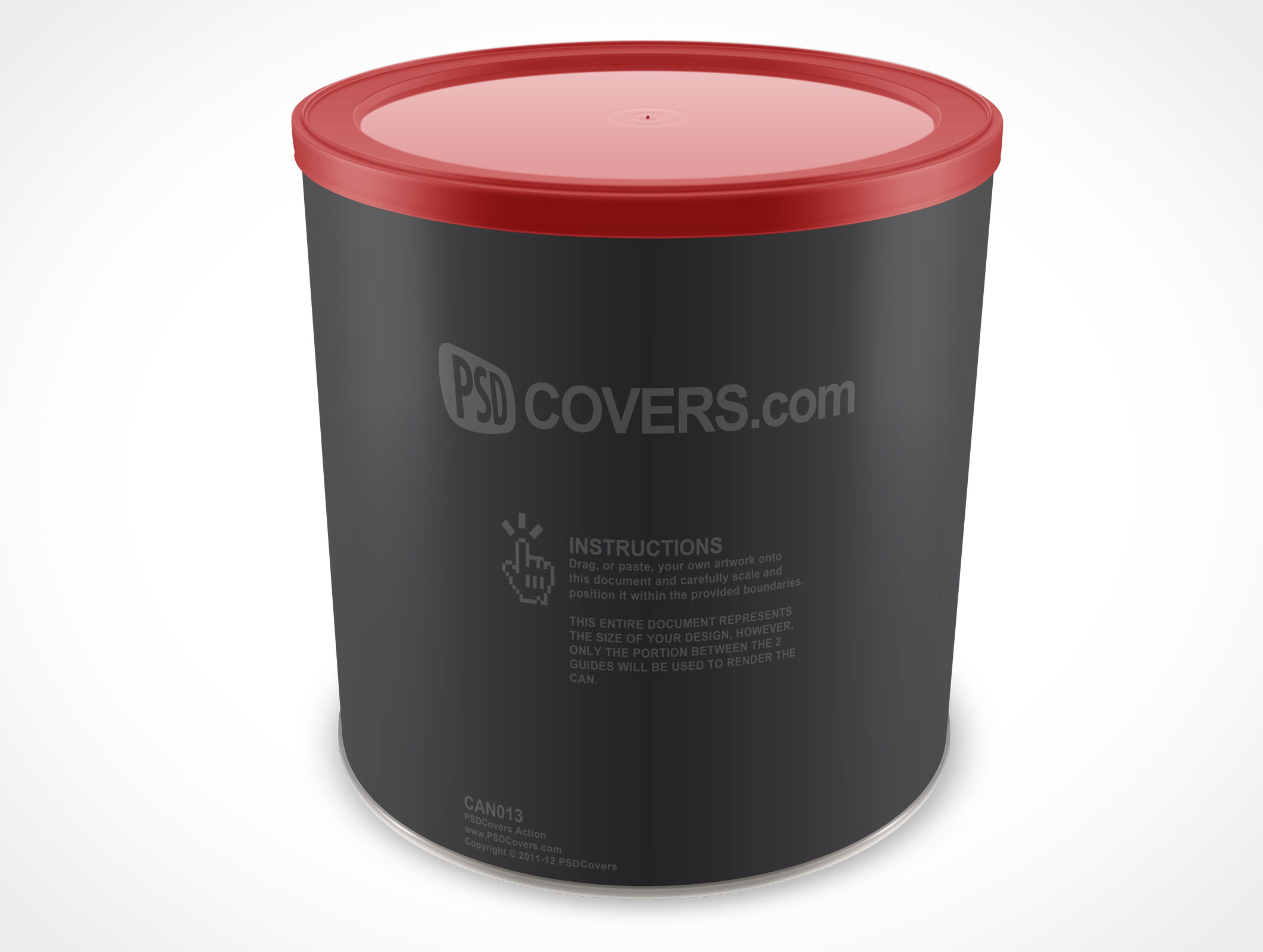 Download Tin Can Mockup 30 High Angle Front View 157x160 In Can Catalog