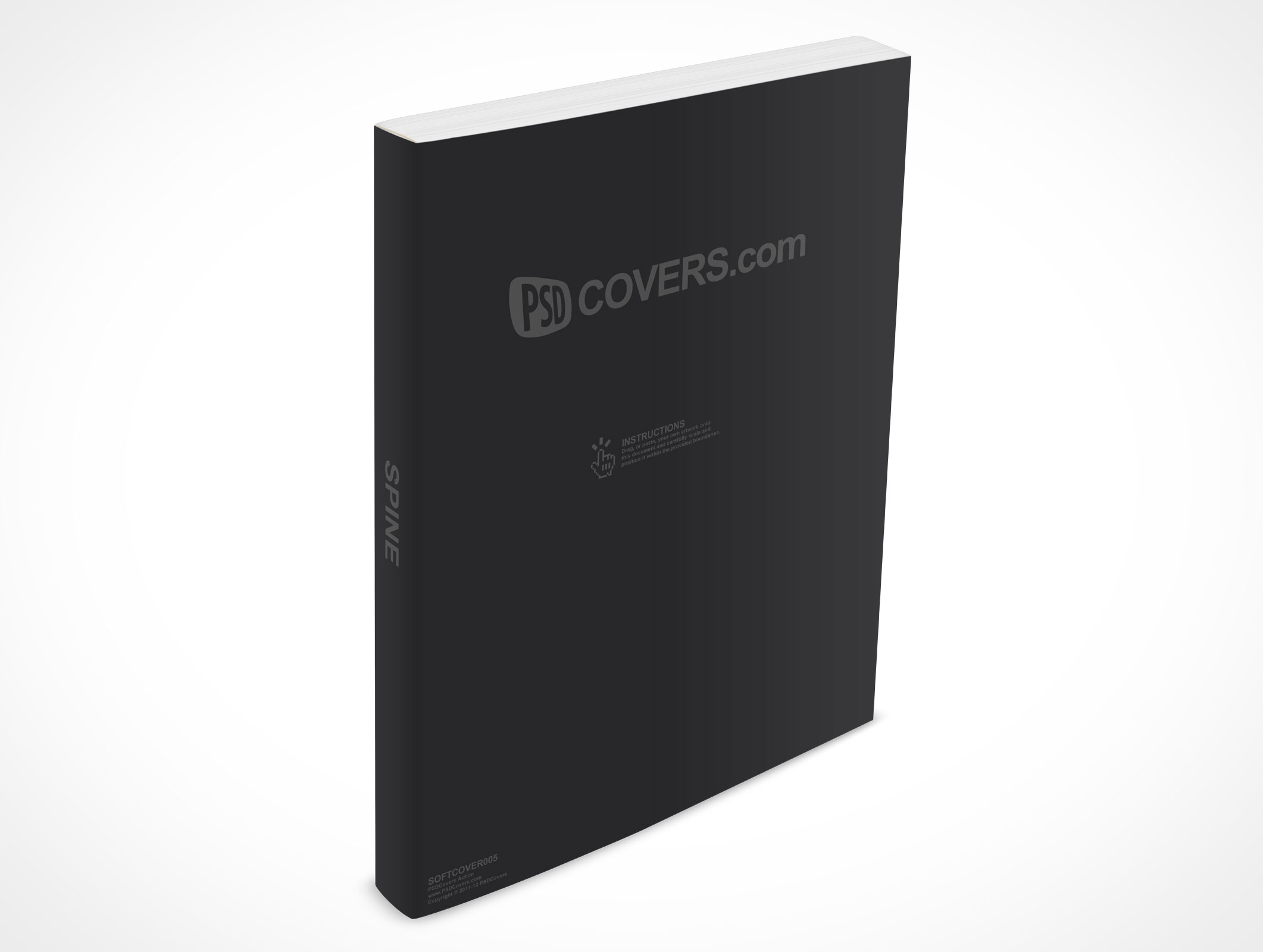 8.5 X 11 Standing Softcover Mockup 5