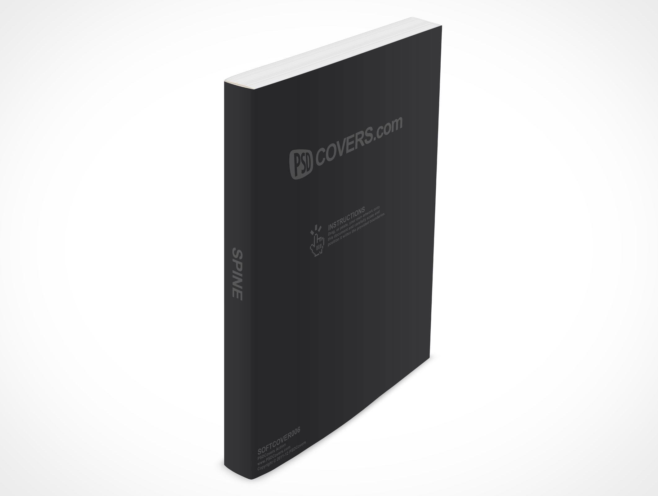 8.5 X 11 Standing Softcover Mockup 6