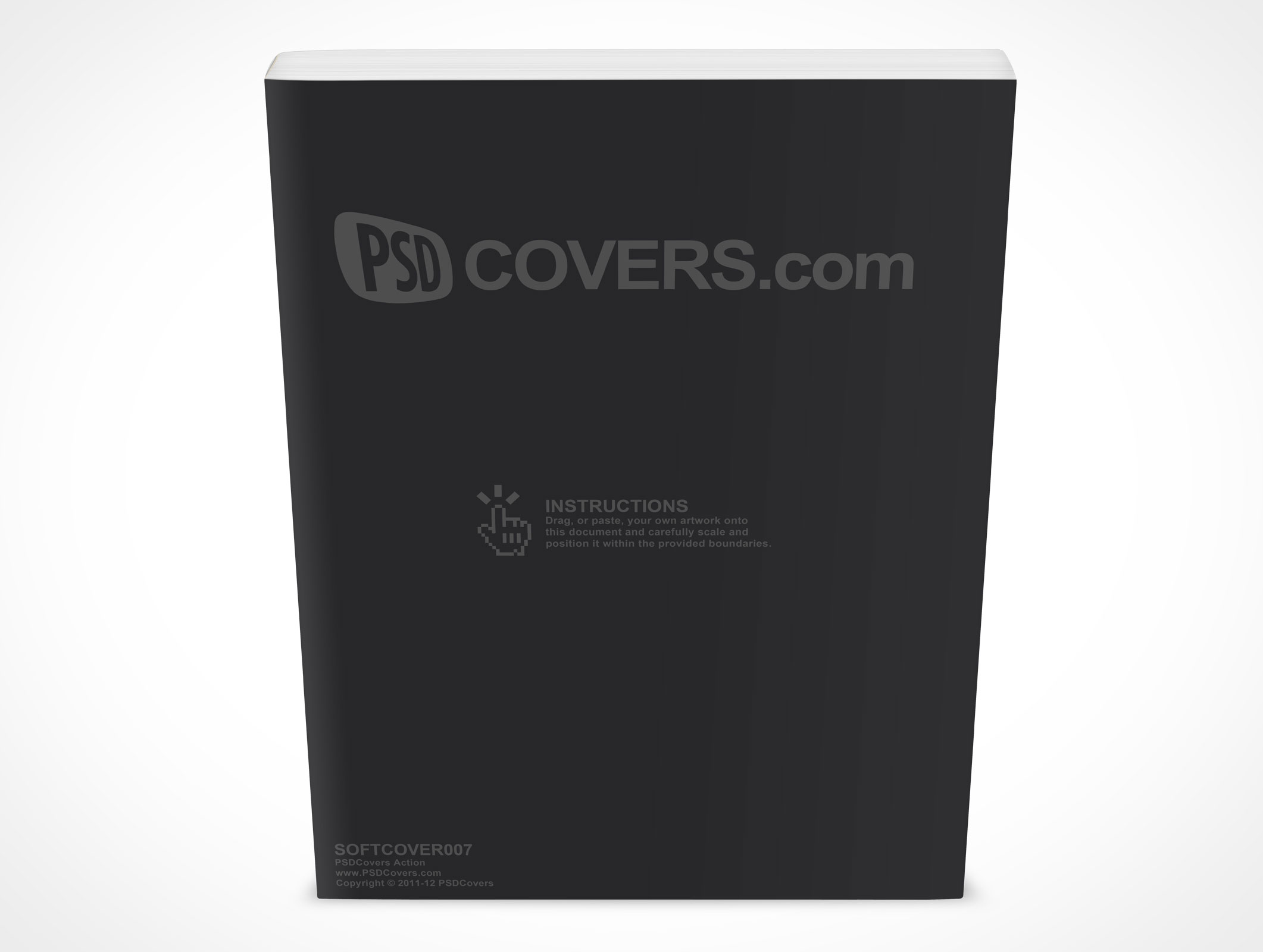 8.5 X 11 Standing Softcover Mockup 7