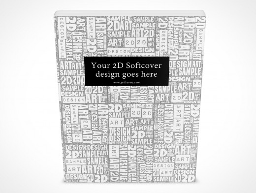 8.5 X 11 Standing Softcover Mockup 7r
