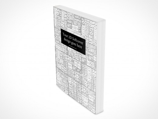 8.5 X 11 Standing Softcover Mockup 9r