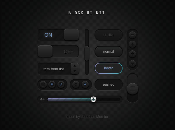 PSD GUI Mockup UI Interface Kit (PSD)