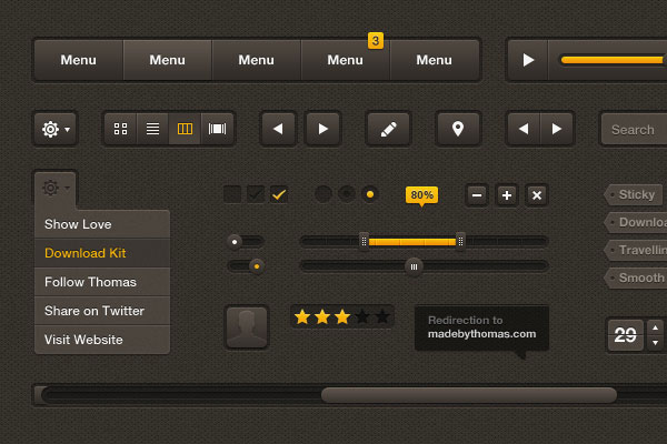 GUI PSD Mockup UI Interface (PSD)