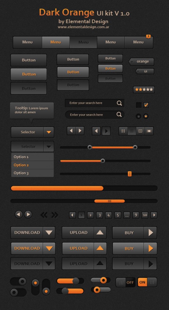 Mockup PSD UI Dark GUI (PSD)