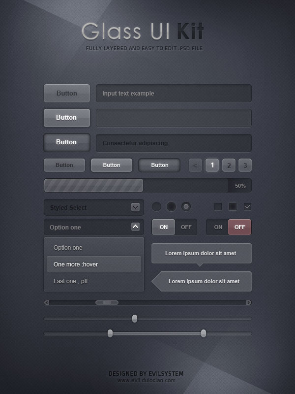 GUI PSD Mockup UI Interface (PSD)