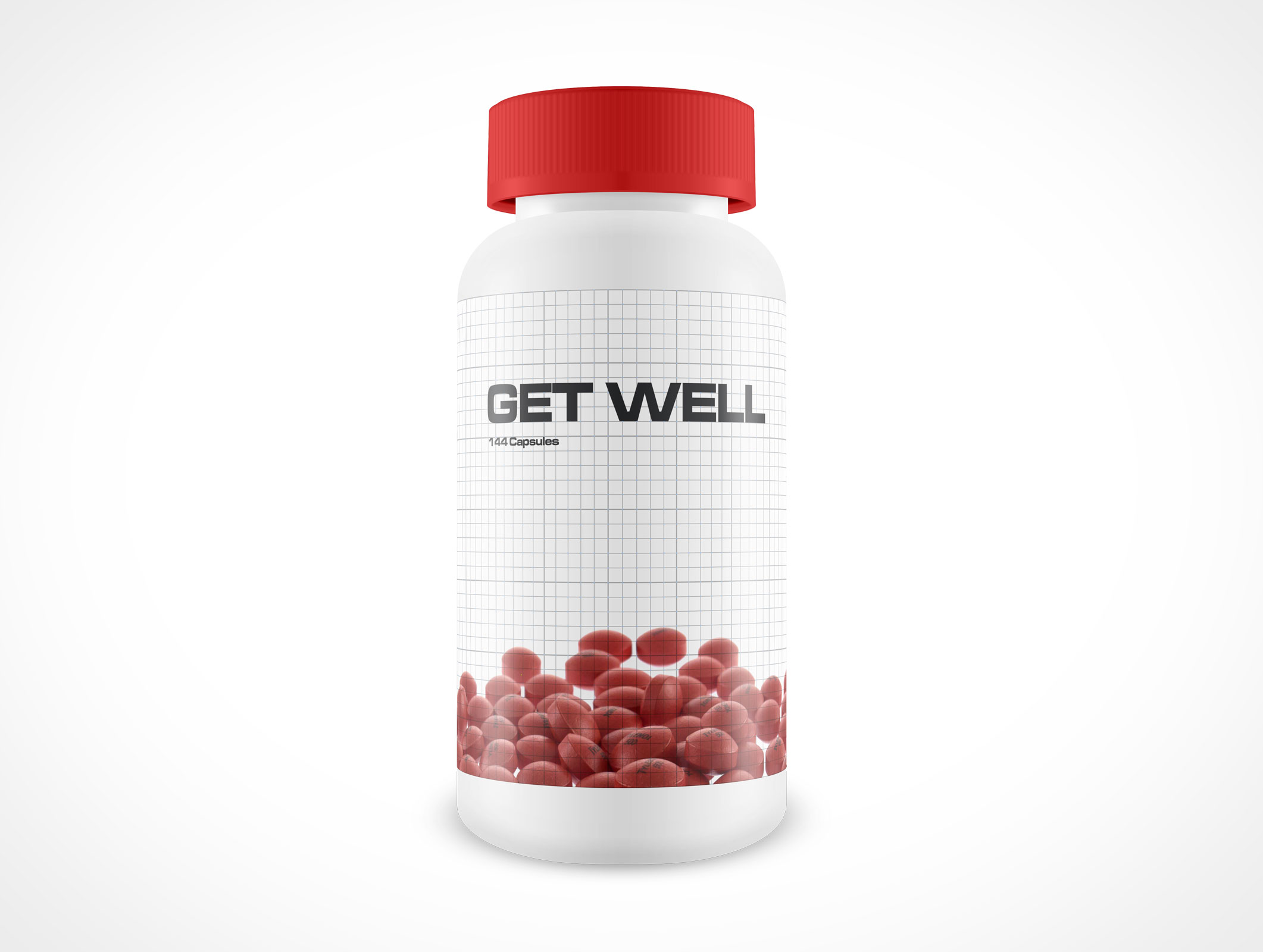 Medicine Pill Bottle Mockup 3r3