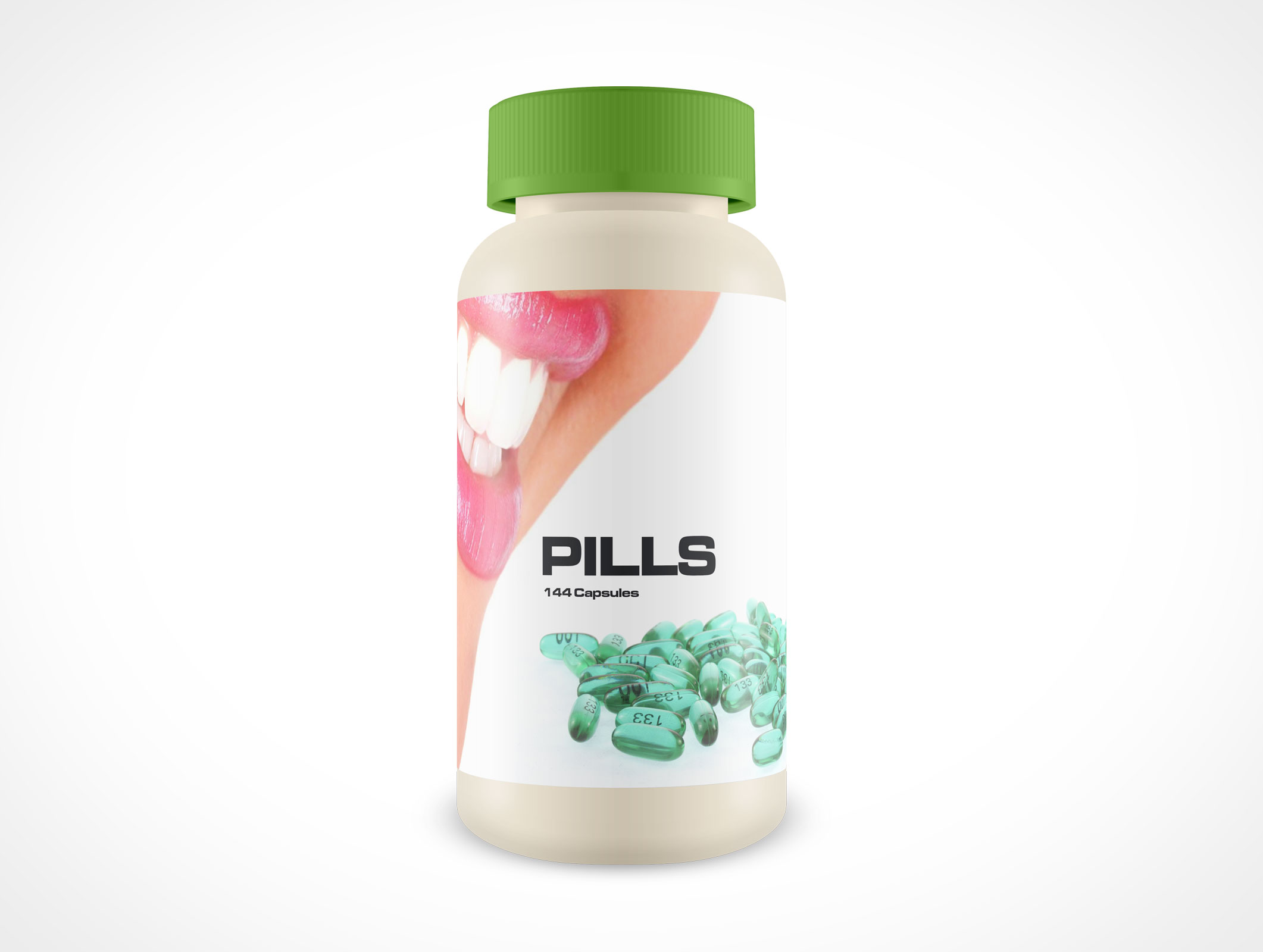 Medicine Pill Bottle Mockup 3r5