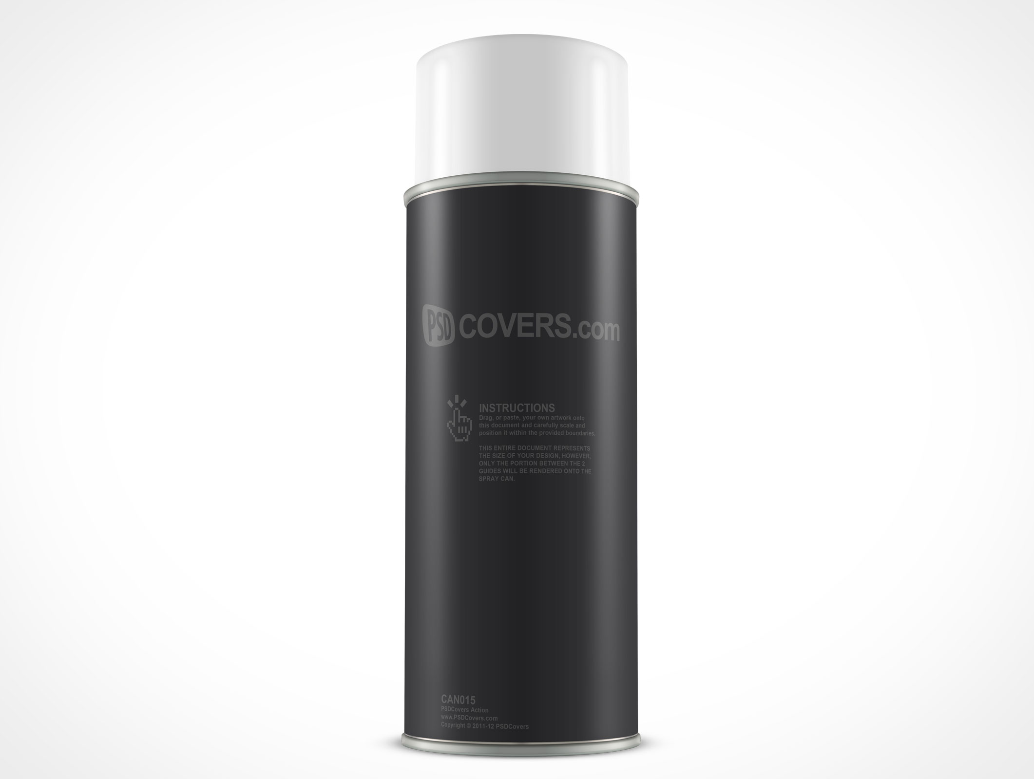 Aerosol Spray Paint Can Mockup 15