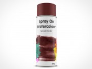 Blank Spray Can Mockup PSD Cover Action