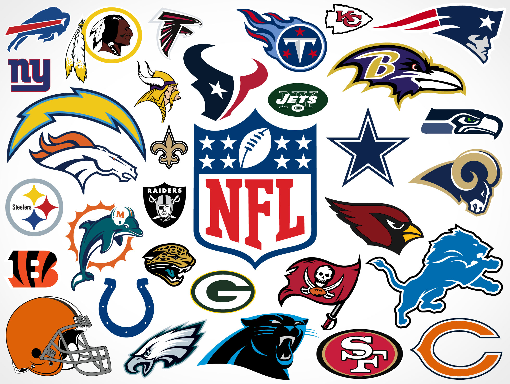 National Football League NFL Vector Logos EPS SVG PSD