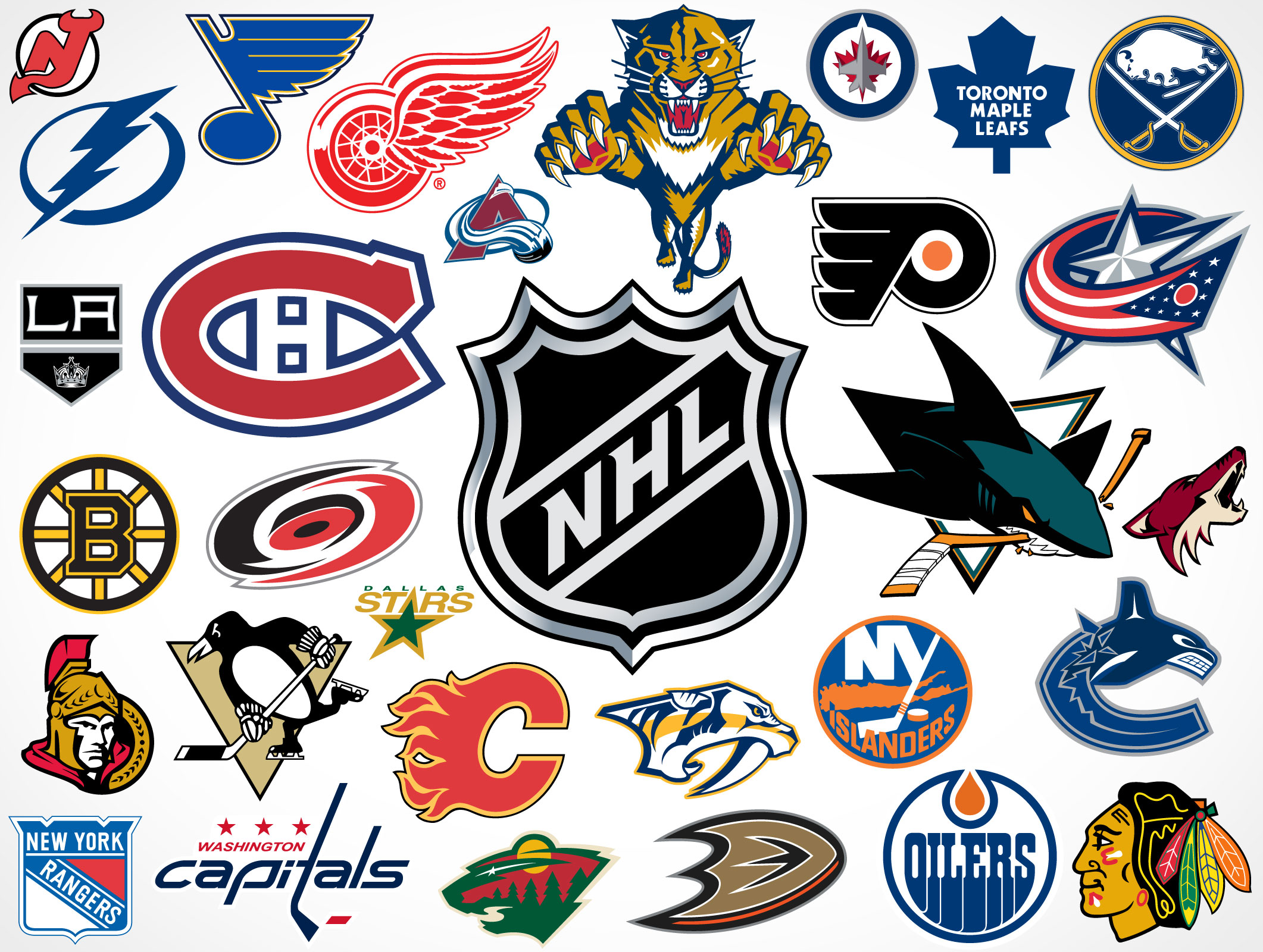 National Hockey League NHL Team Vector Logos EPS SVG PSD