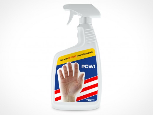 Detergent Spray Bottle Mockup 4r2