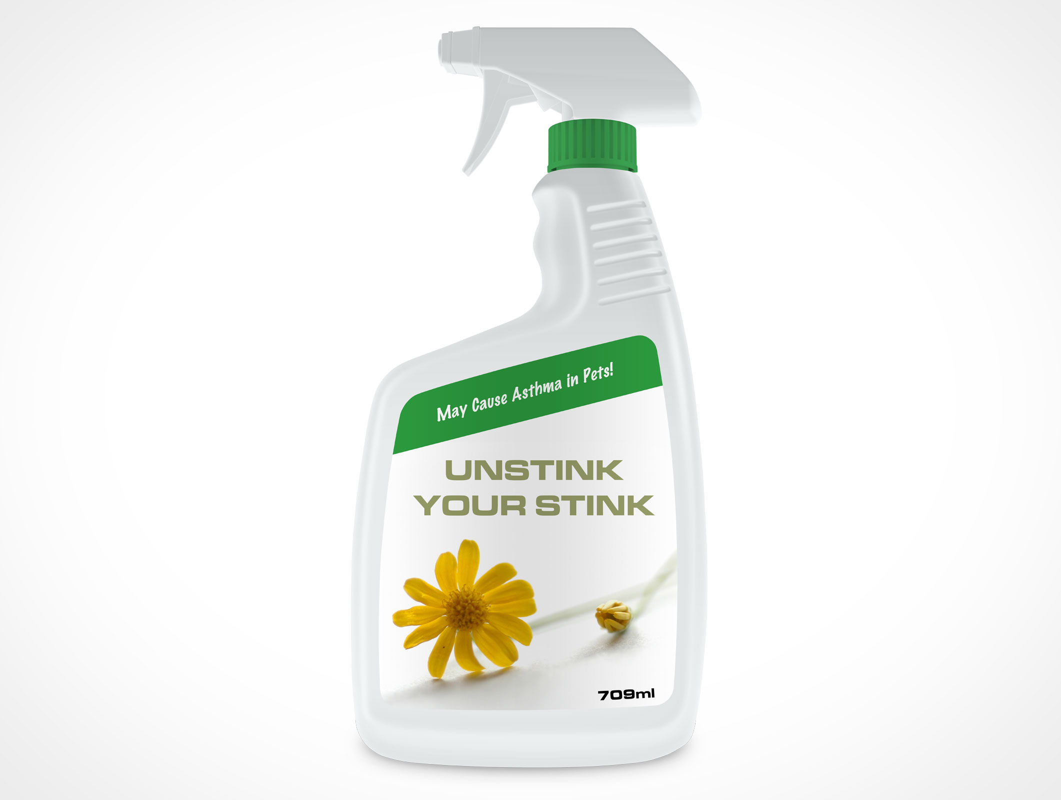 Detergent Spray Bottle Mockup 4r3