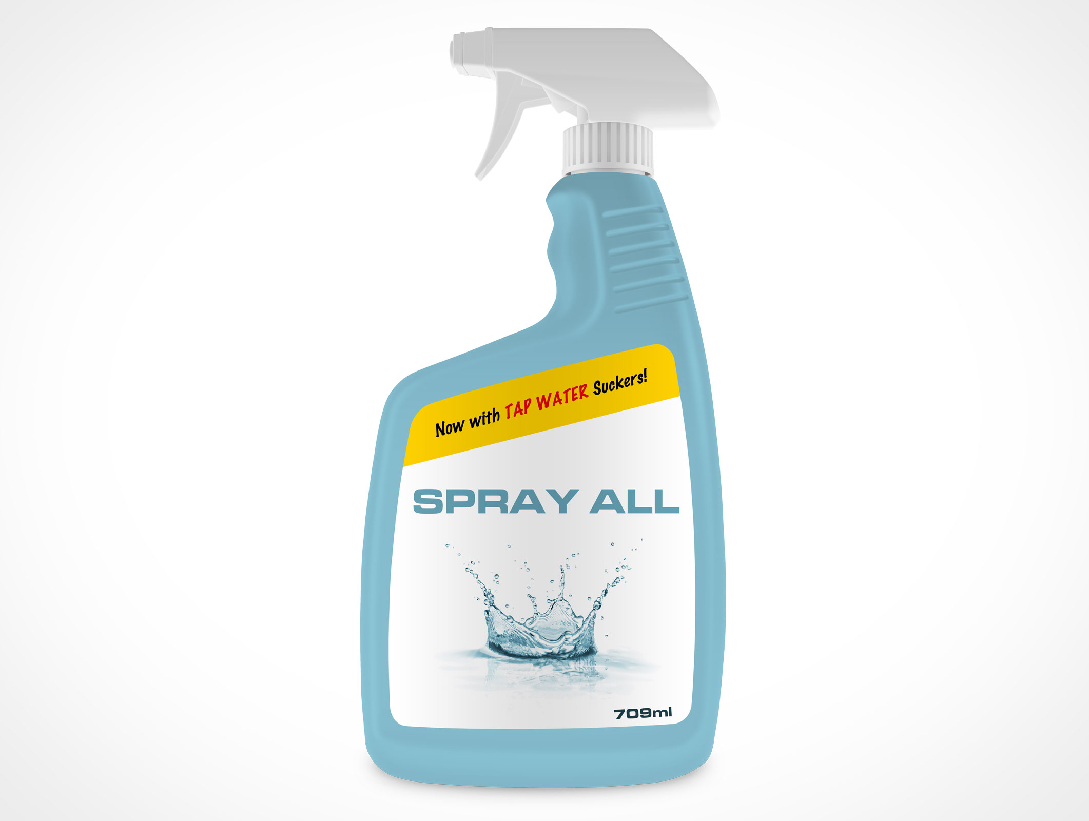 Detergent Spray Bottle Mockup 4r5
