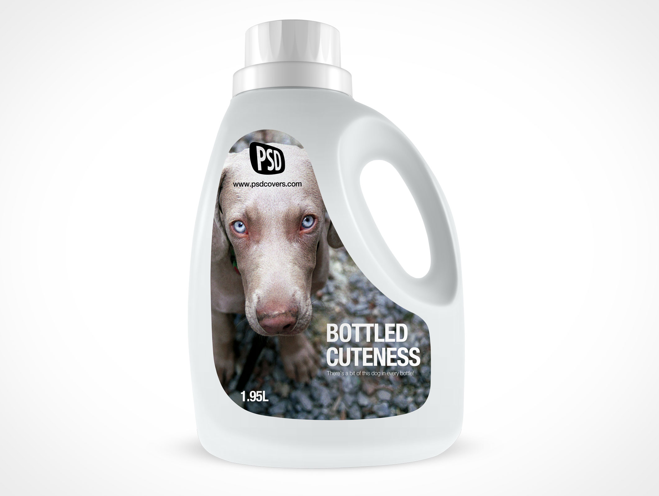 Fabric Detergent Bottle Mockup 5r4