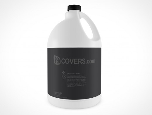 White Bleach Bottle Mockup 6
