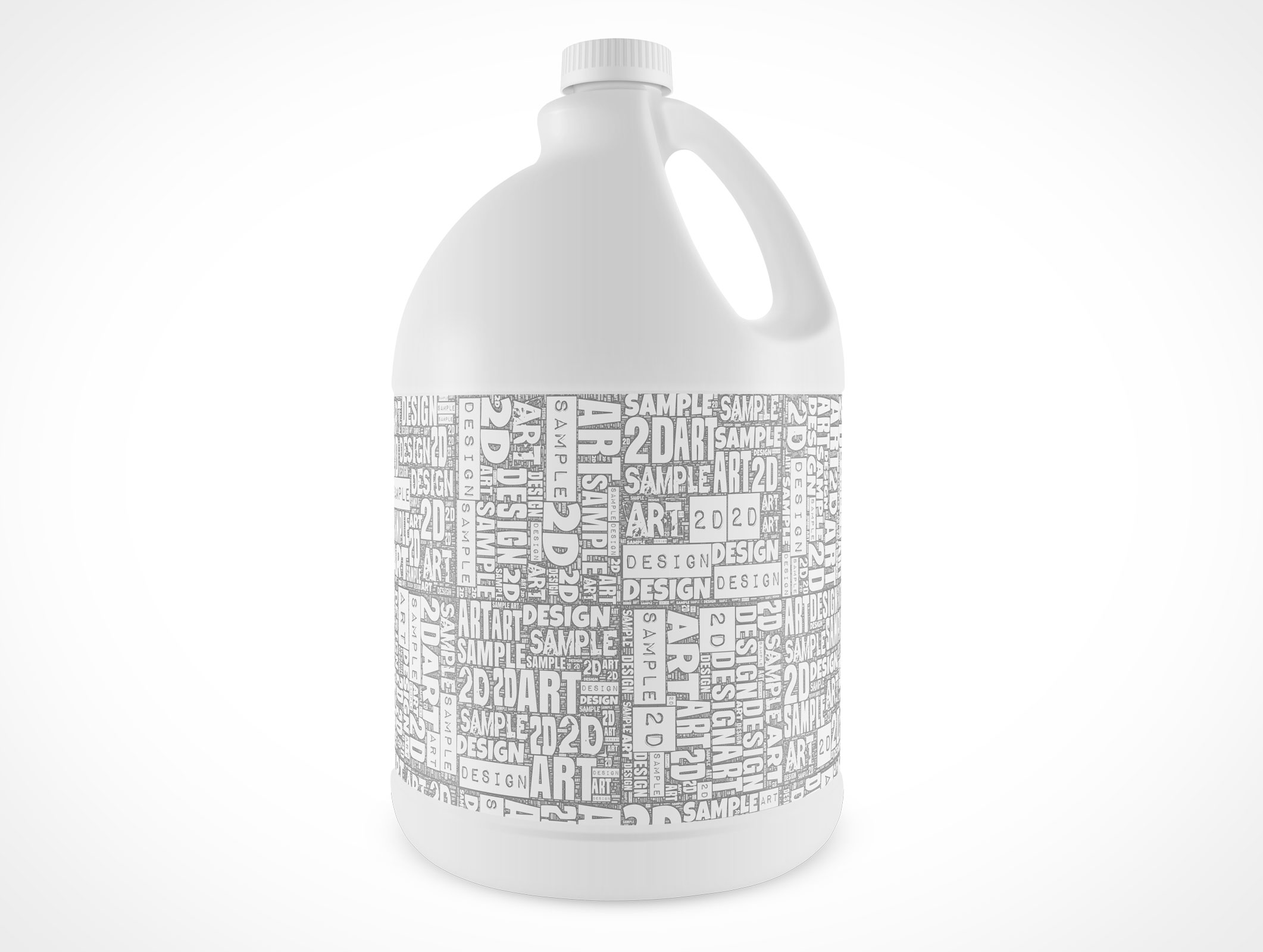 White Bleach Bottle Mockup 6r5