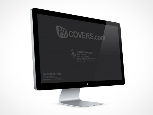 27" Thunderbolt Screen Mockup 2r