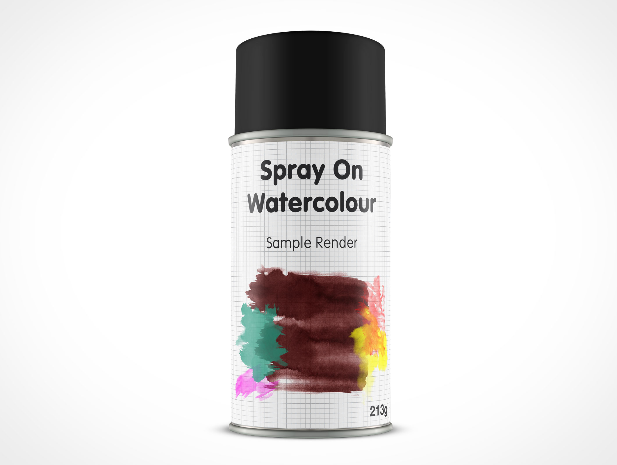 Aerosol Spray Paint Can Mockup 16r4