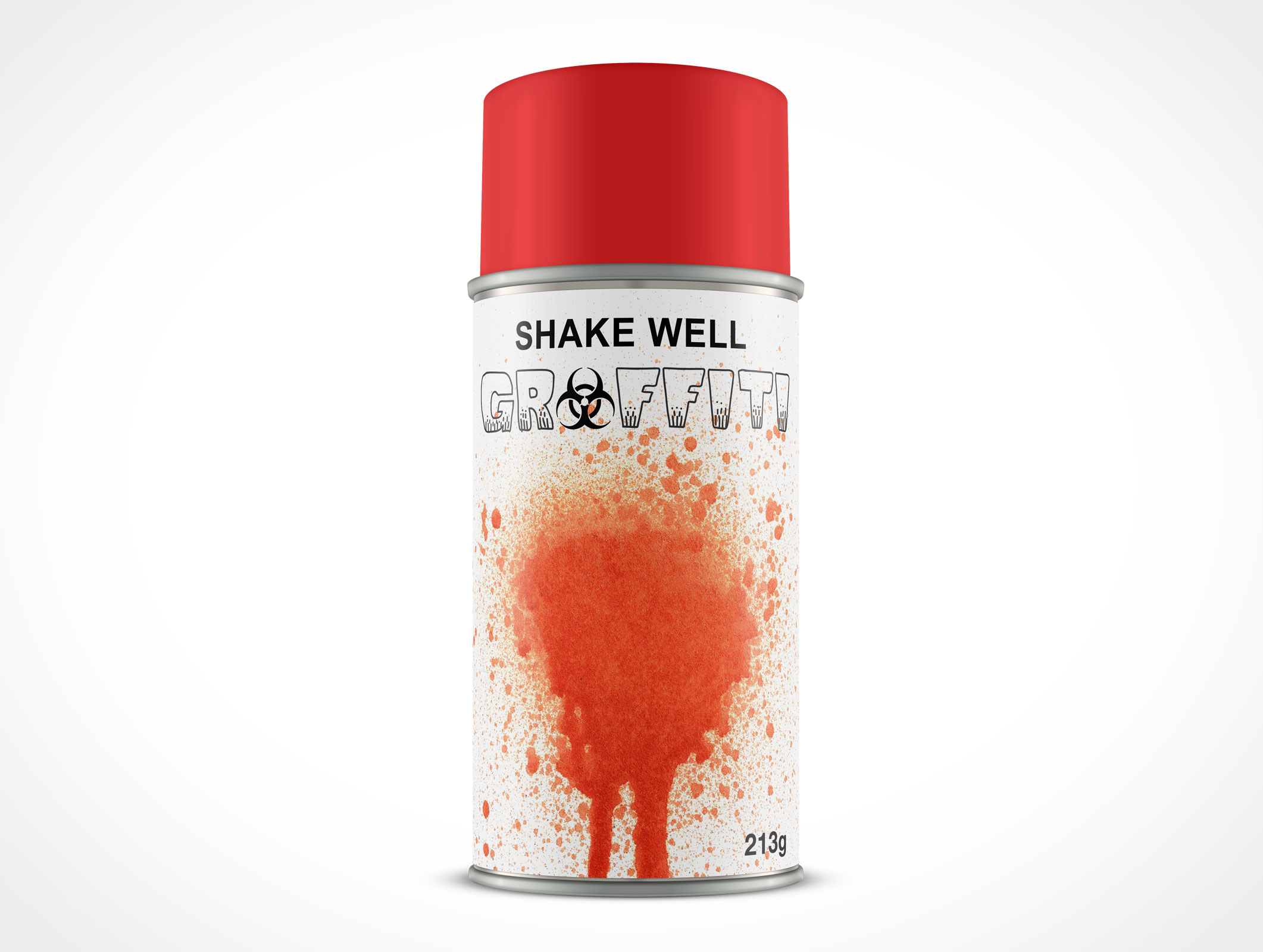 Aerosol Spray Paint Can Mockup 16r5