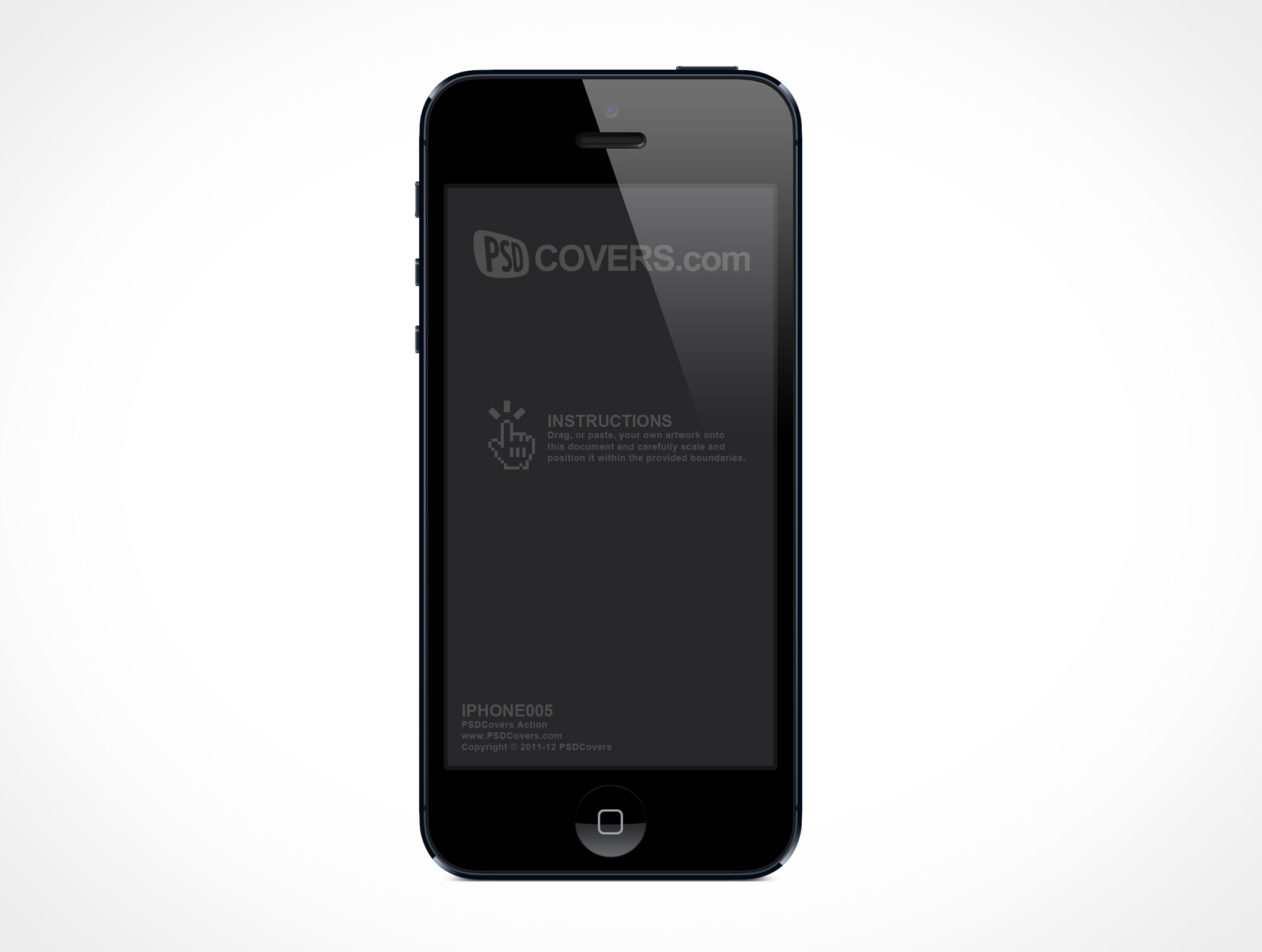 Standing iPhone 5 Mockup 5