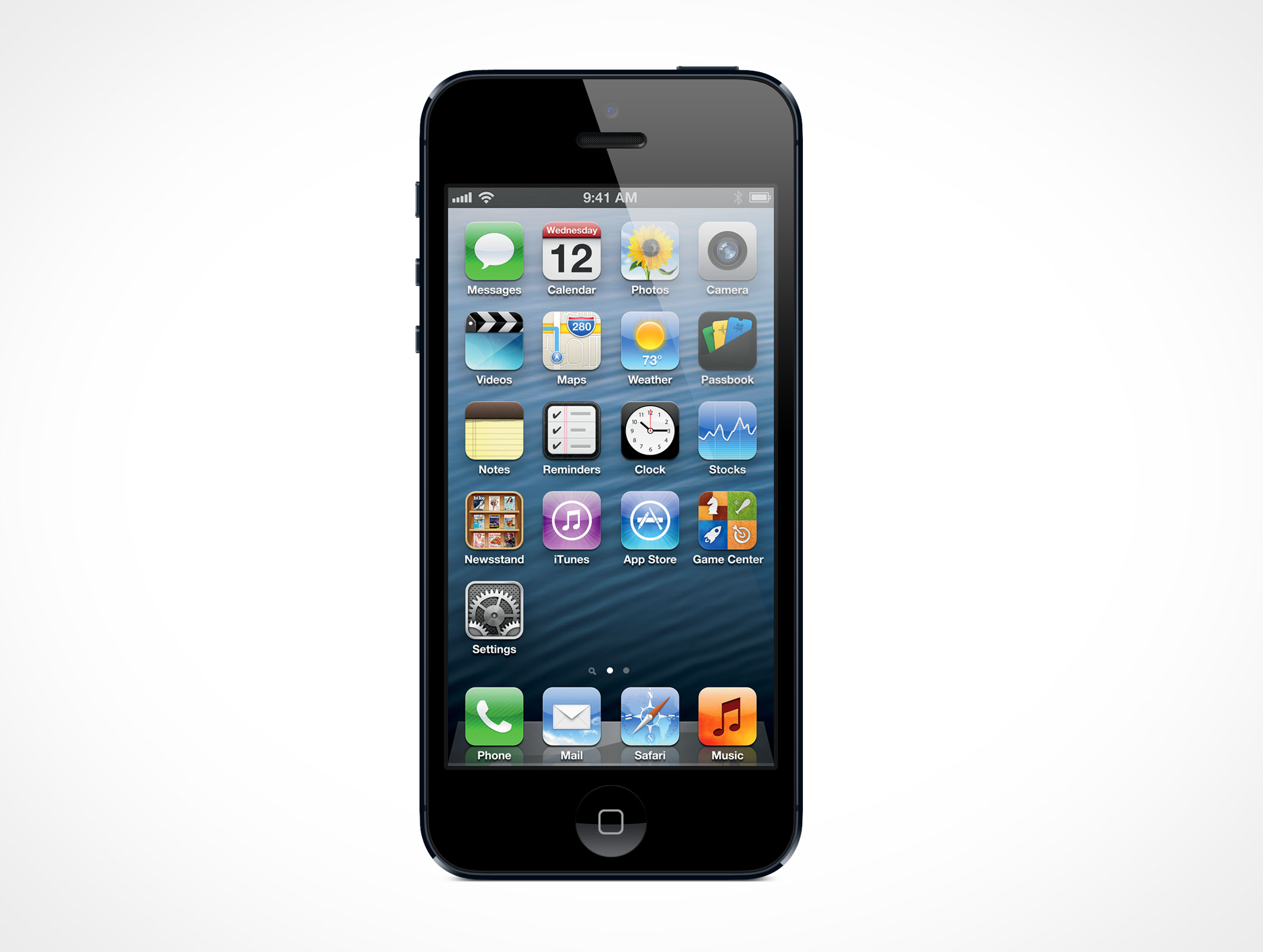 Standing iPhone 5 Mockup 5r2