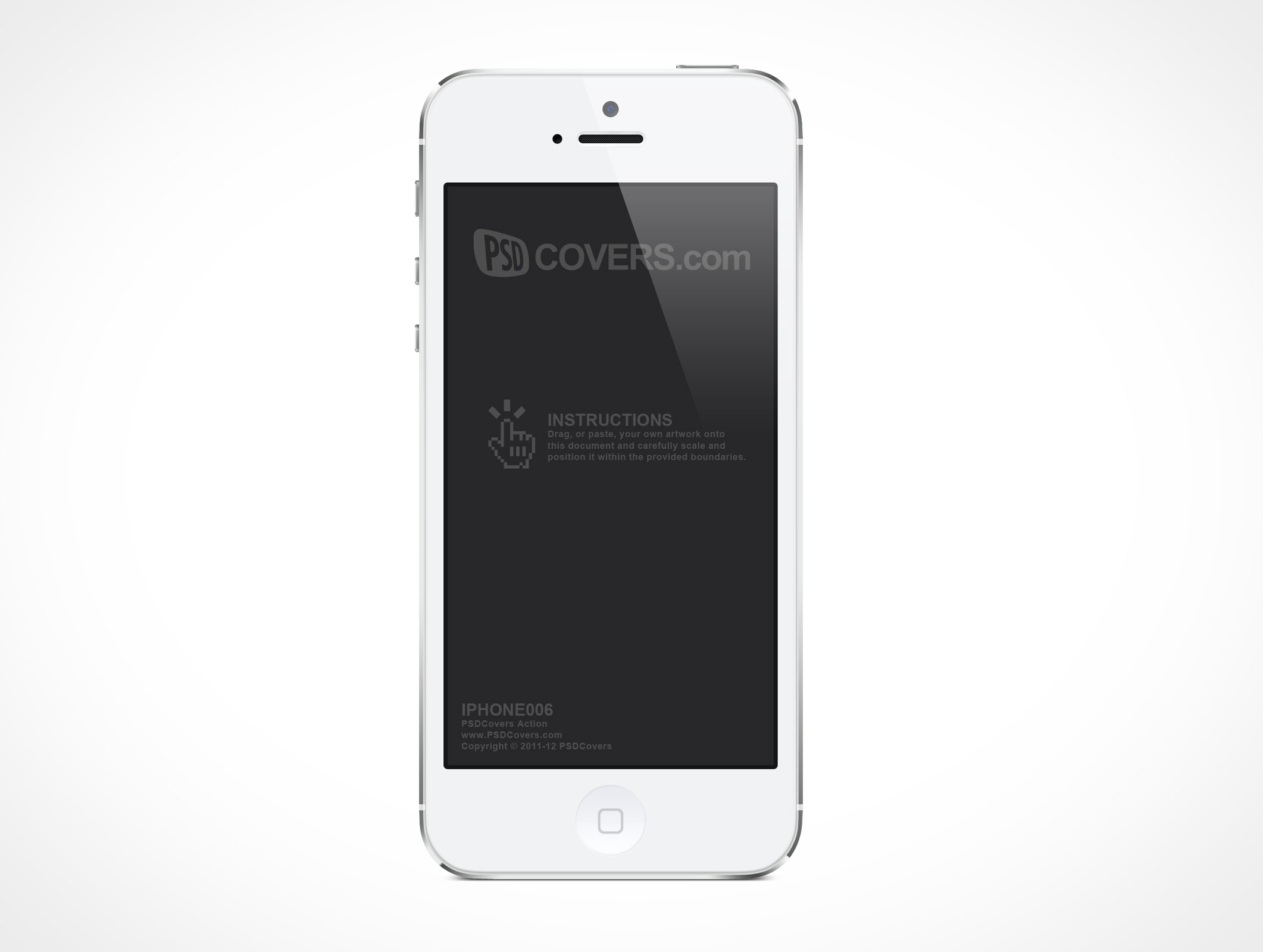 Standing iPhone 5 Mockup 6