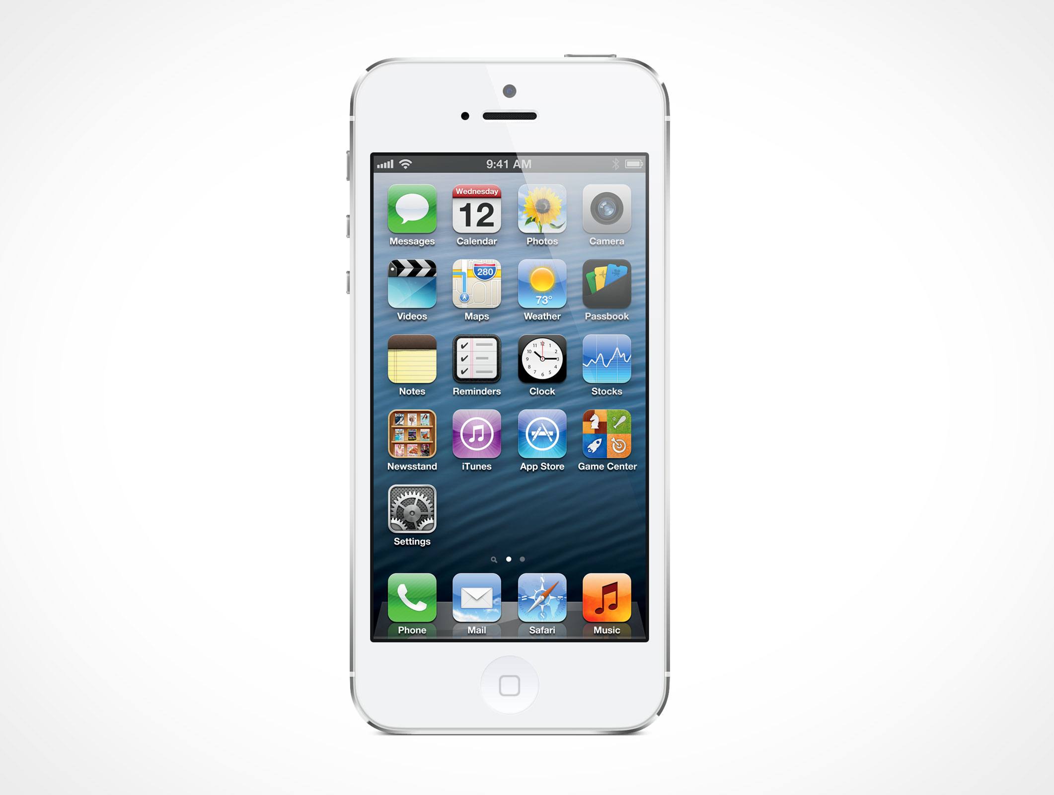 Standing iPhone 5 Mockup 6r3