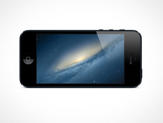 Landscape iPhone 5 Mockup 7r