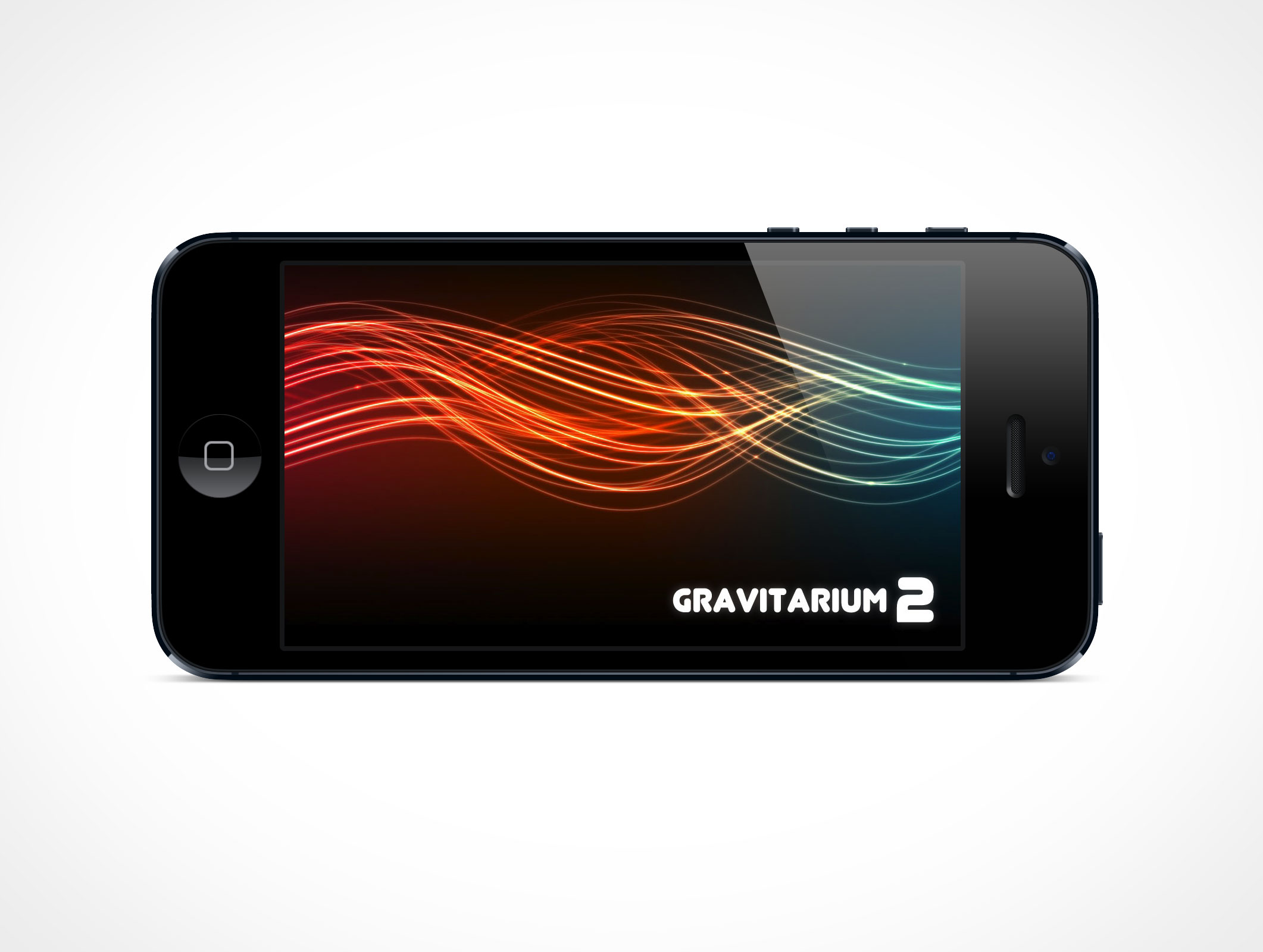 Landscape iPhone 5 Mockup 7r2
