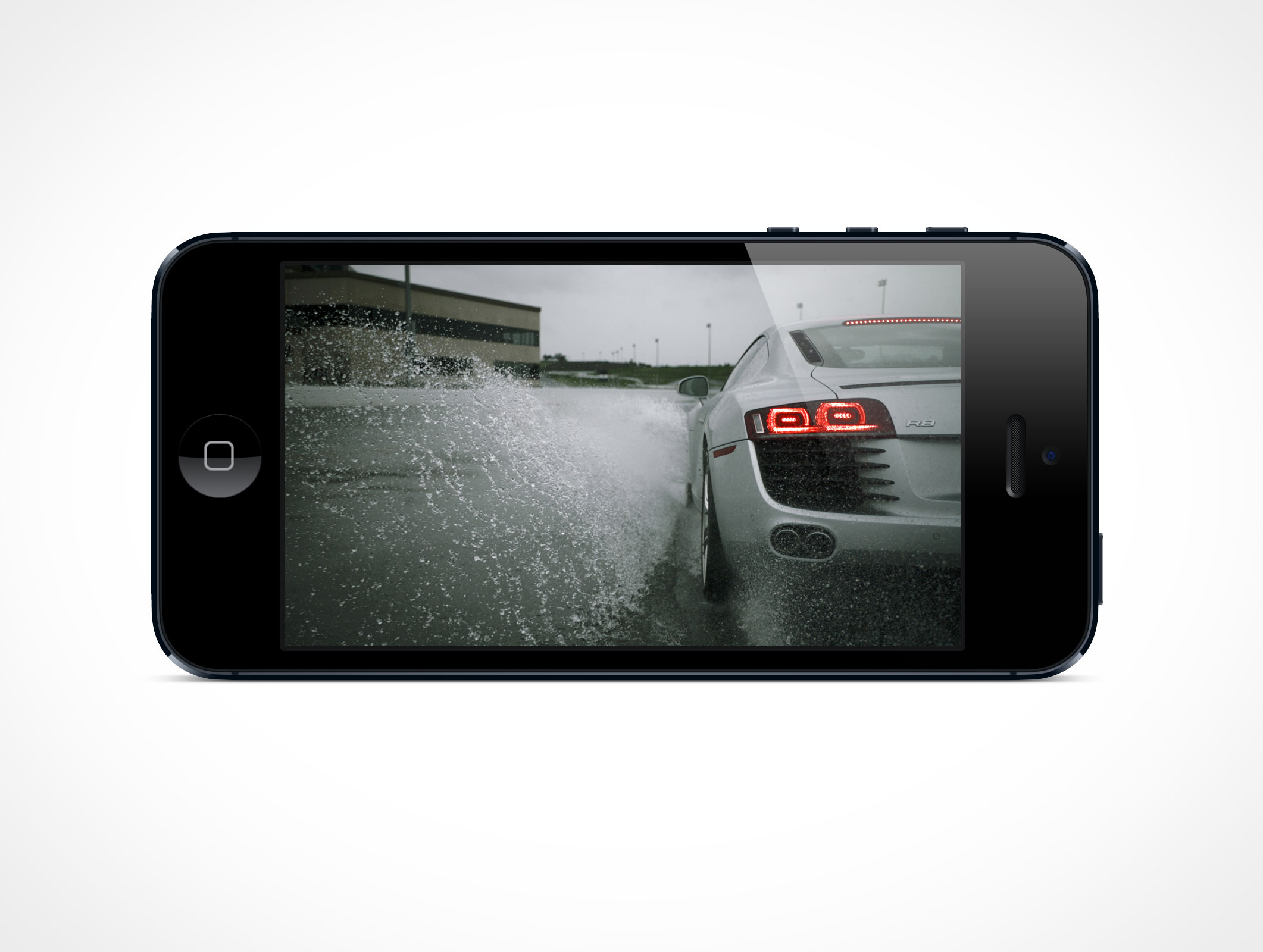 Landscape iPhone 5 Mockup 7r5