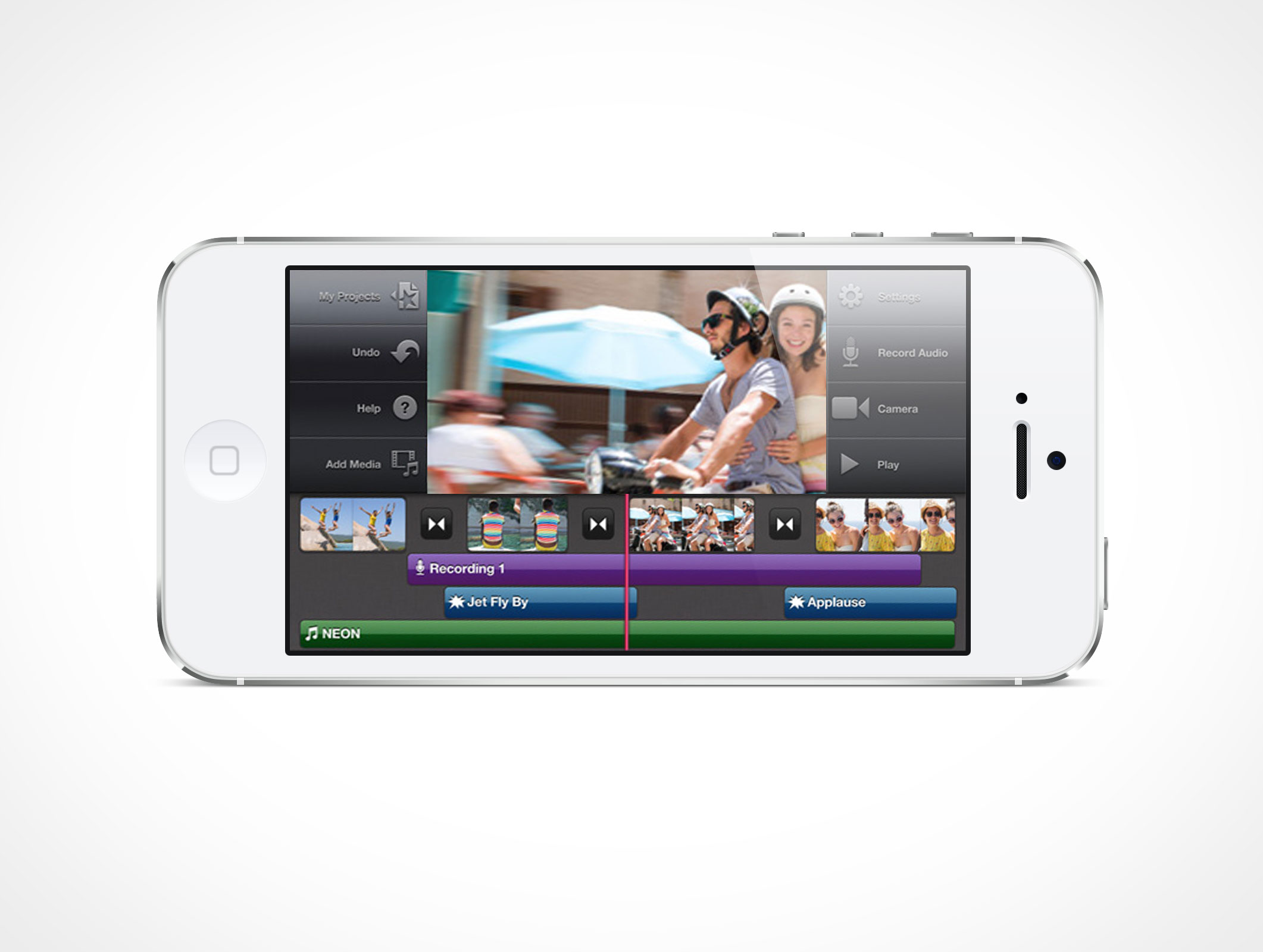 Landscape iPhone 5 Mockup 8r4