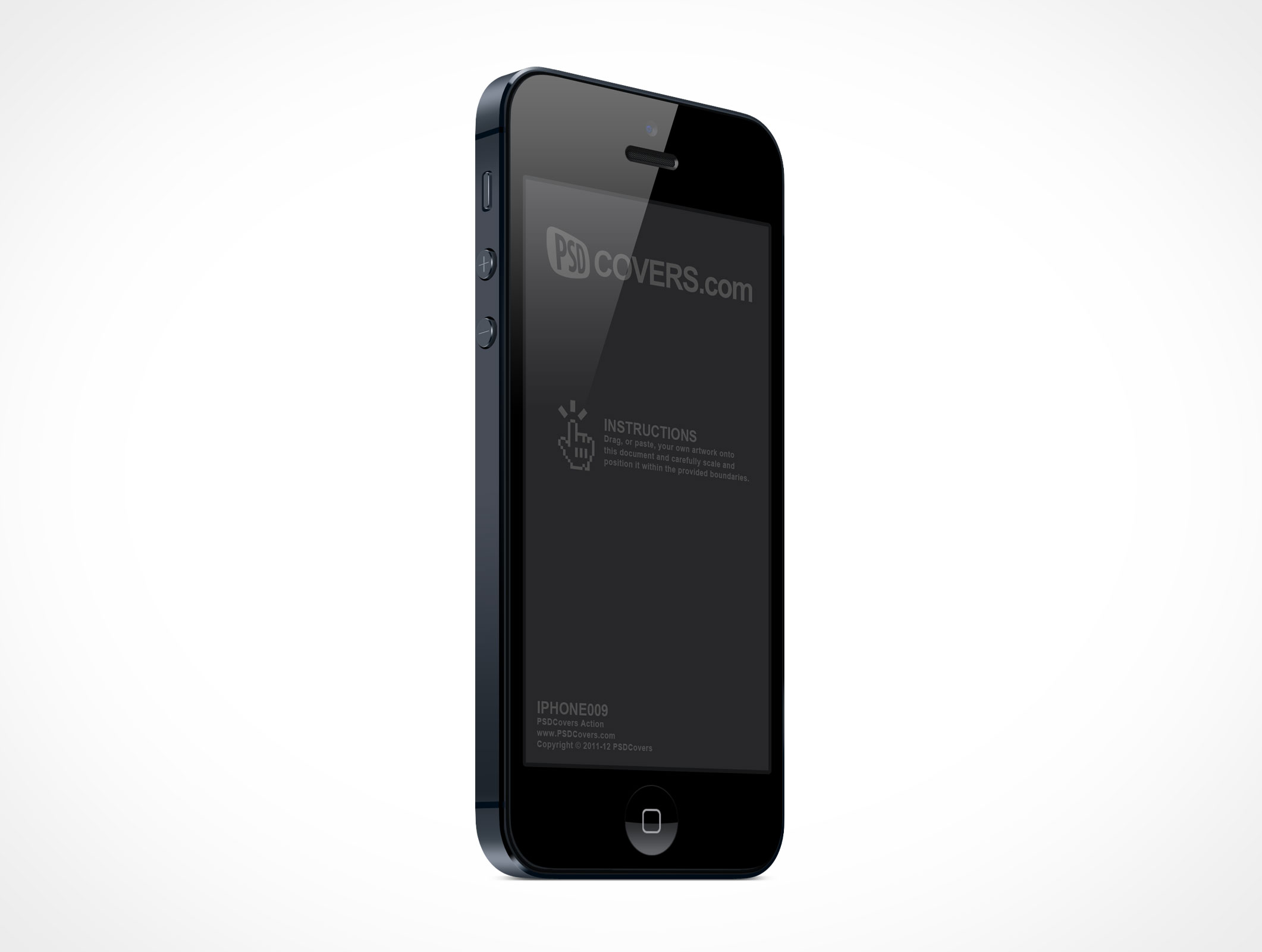 Standing iPhone 5 Mockup 9