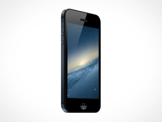 Standing iPhone 5 Mockup 9r