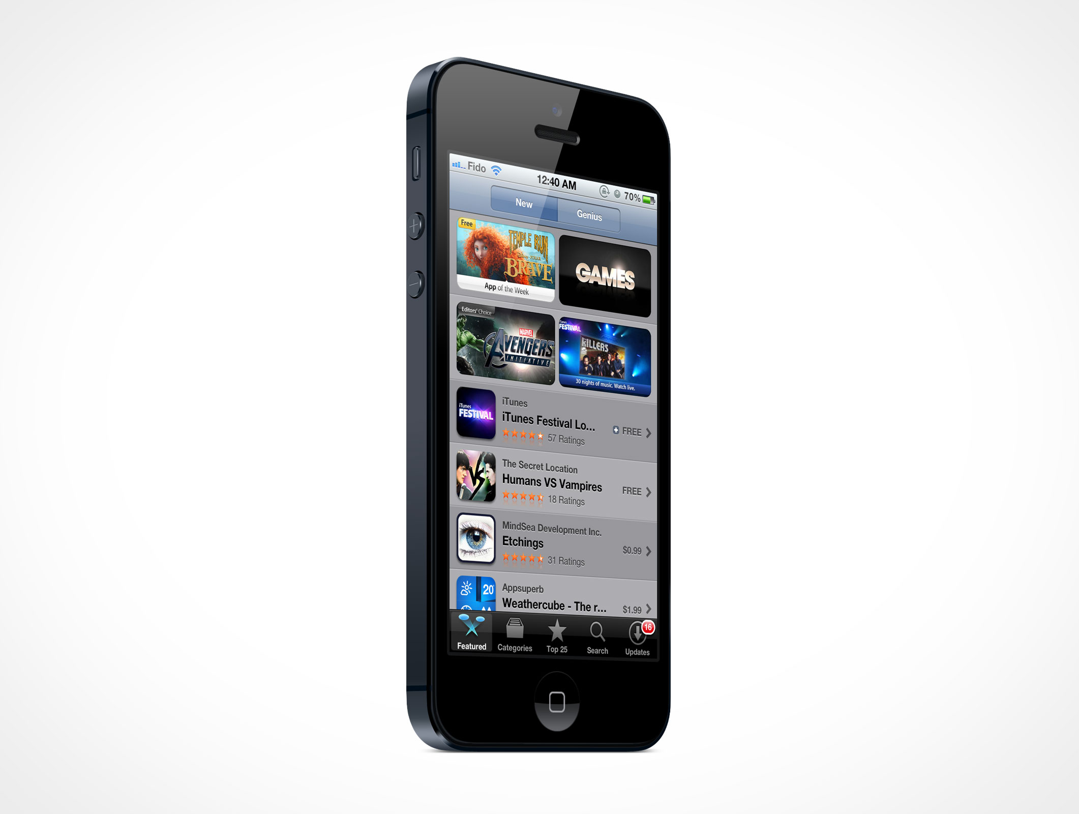 Standing iPhone 5 Mockup 9r2
