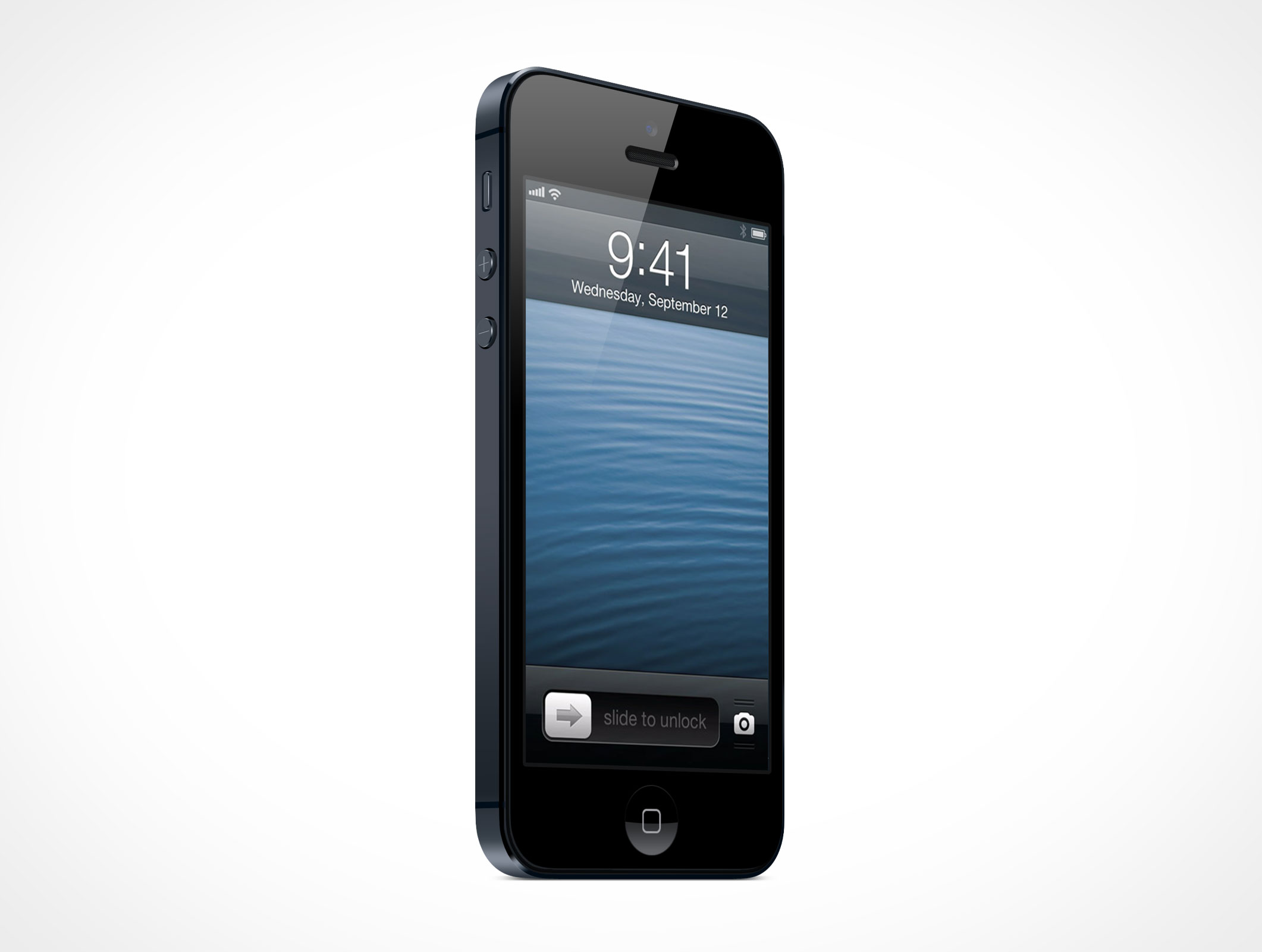 Standing iPhone 5 Mockup 9r3
