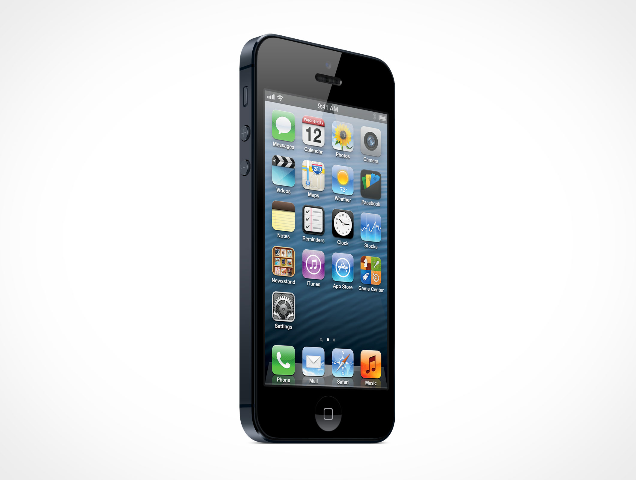 Standing iPhone 5 Mockup 9r4