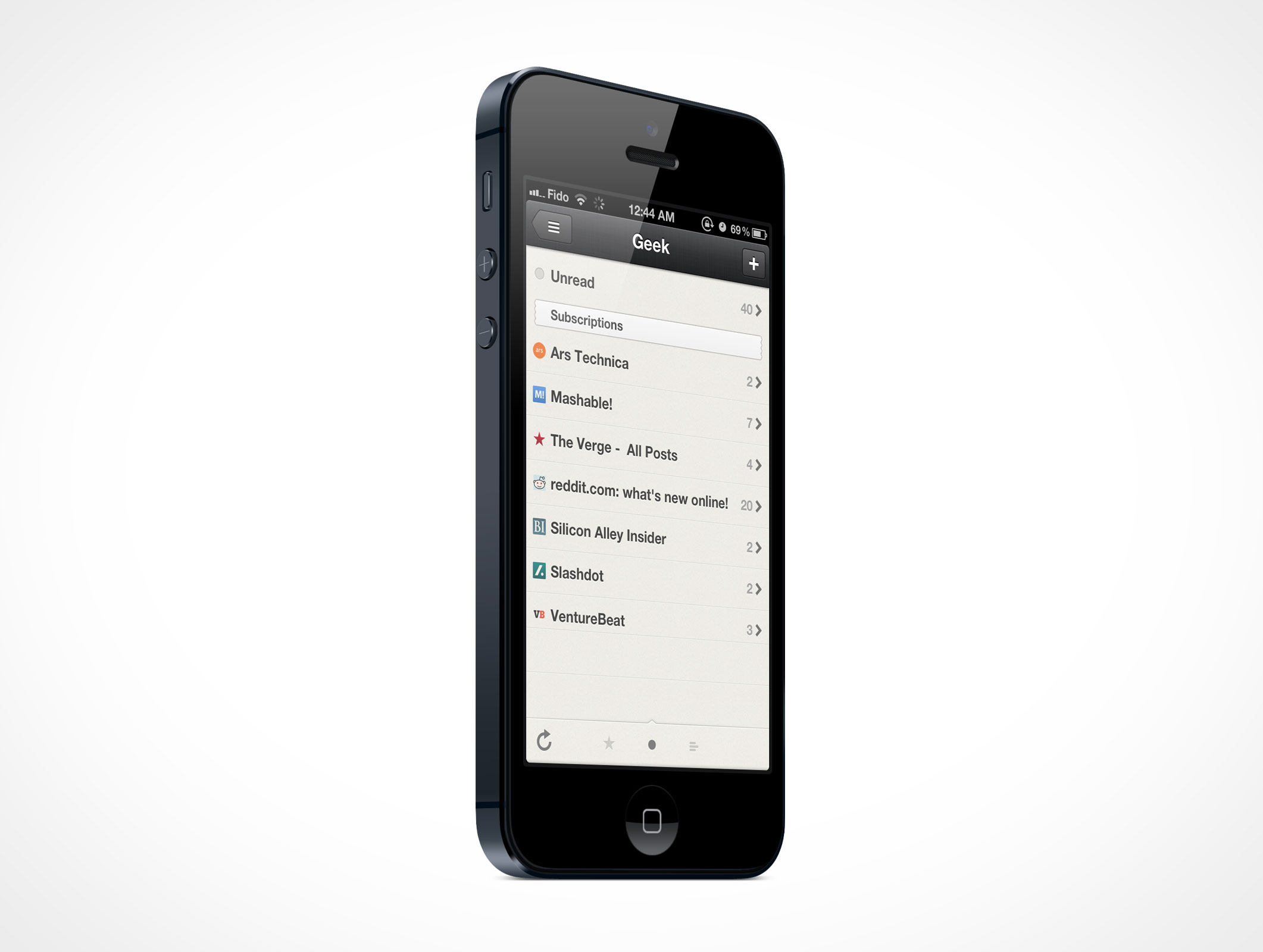 Standing iPhone 5 Mockup 9r5