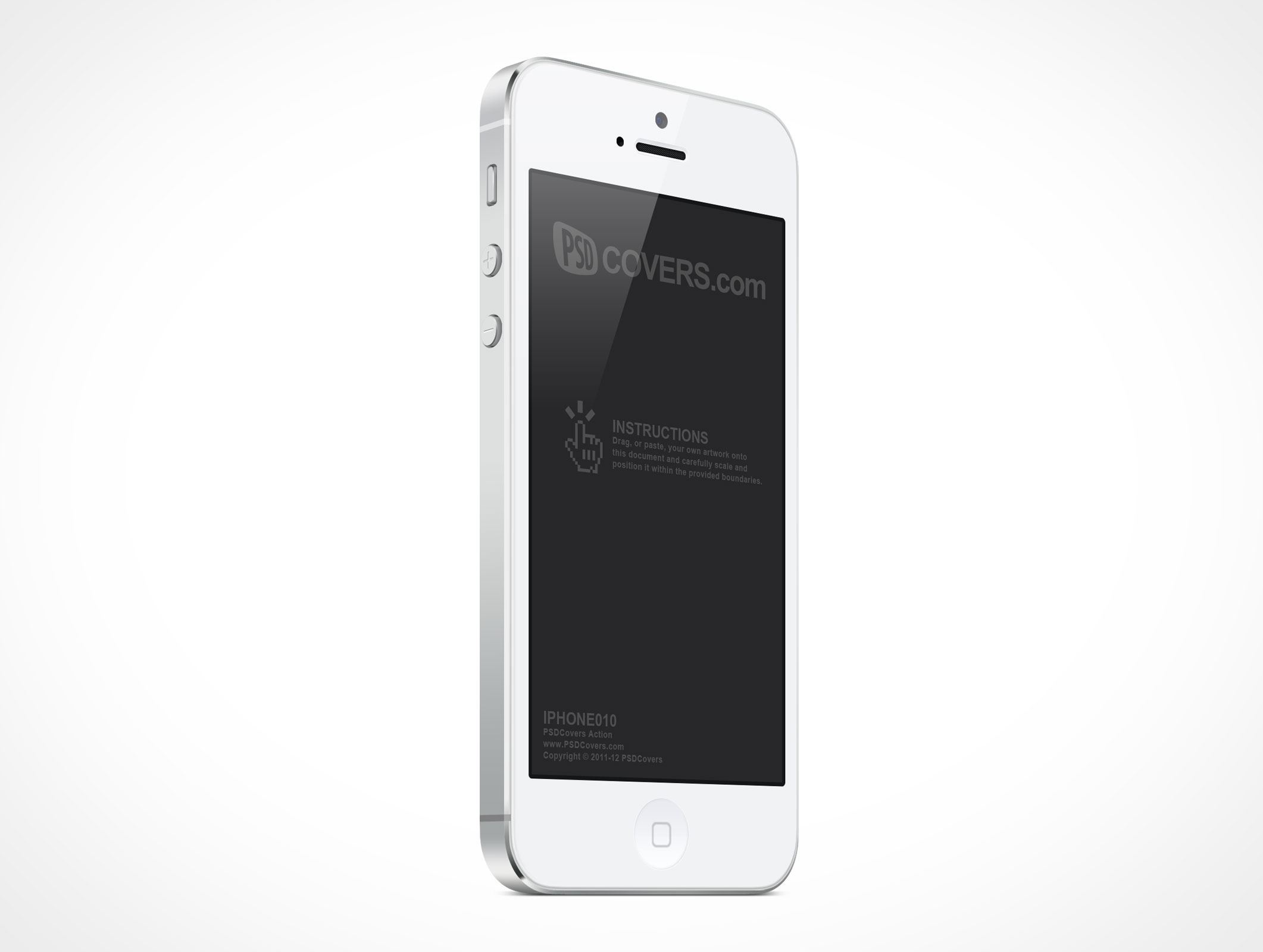 Standing iPhone 5 Mockup 10