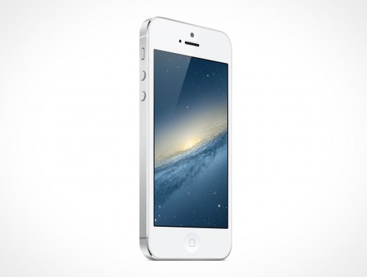 Standing iPhone 5 Mockup 10r