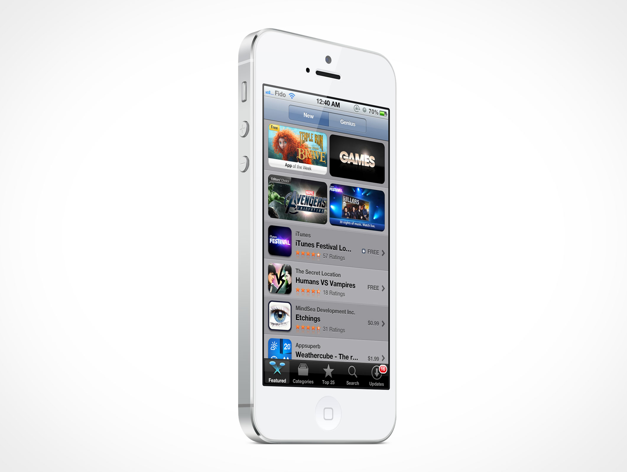 Standing iPhone 5 Mockup 10r3