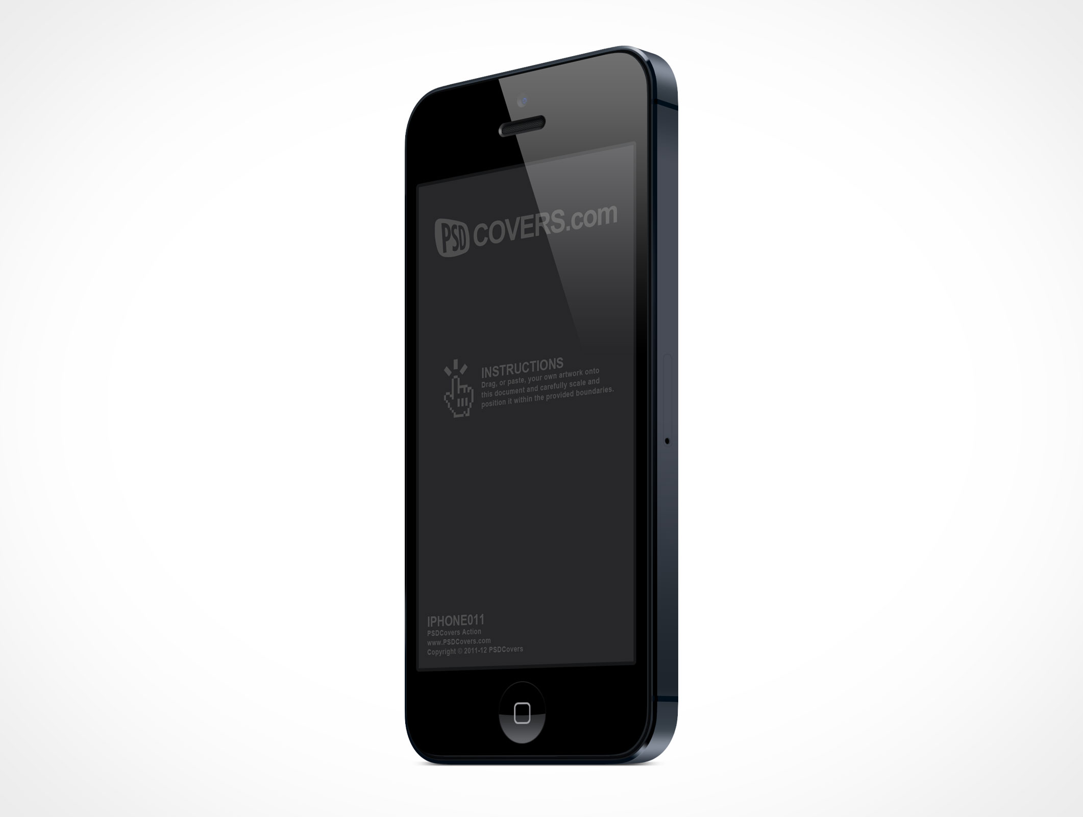 Standing iPhone 5 Mockup 11