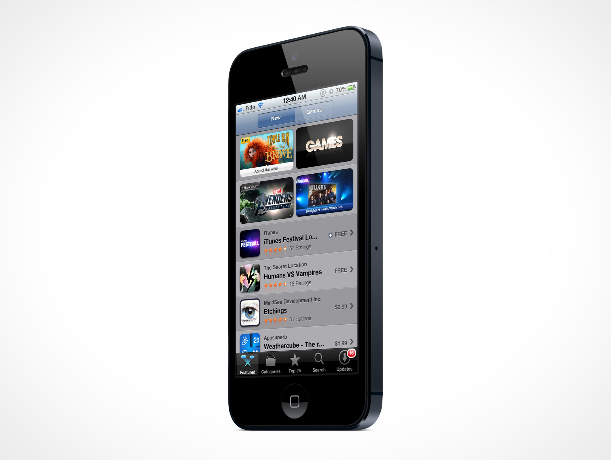 Standing iPhone 5 Mockup 11r4