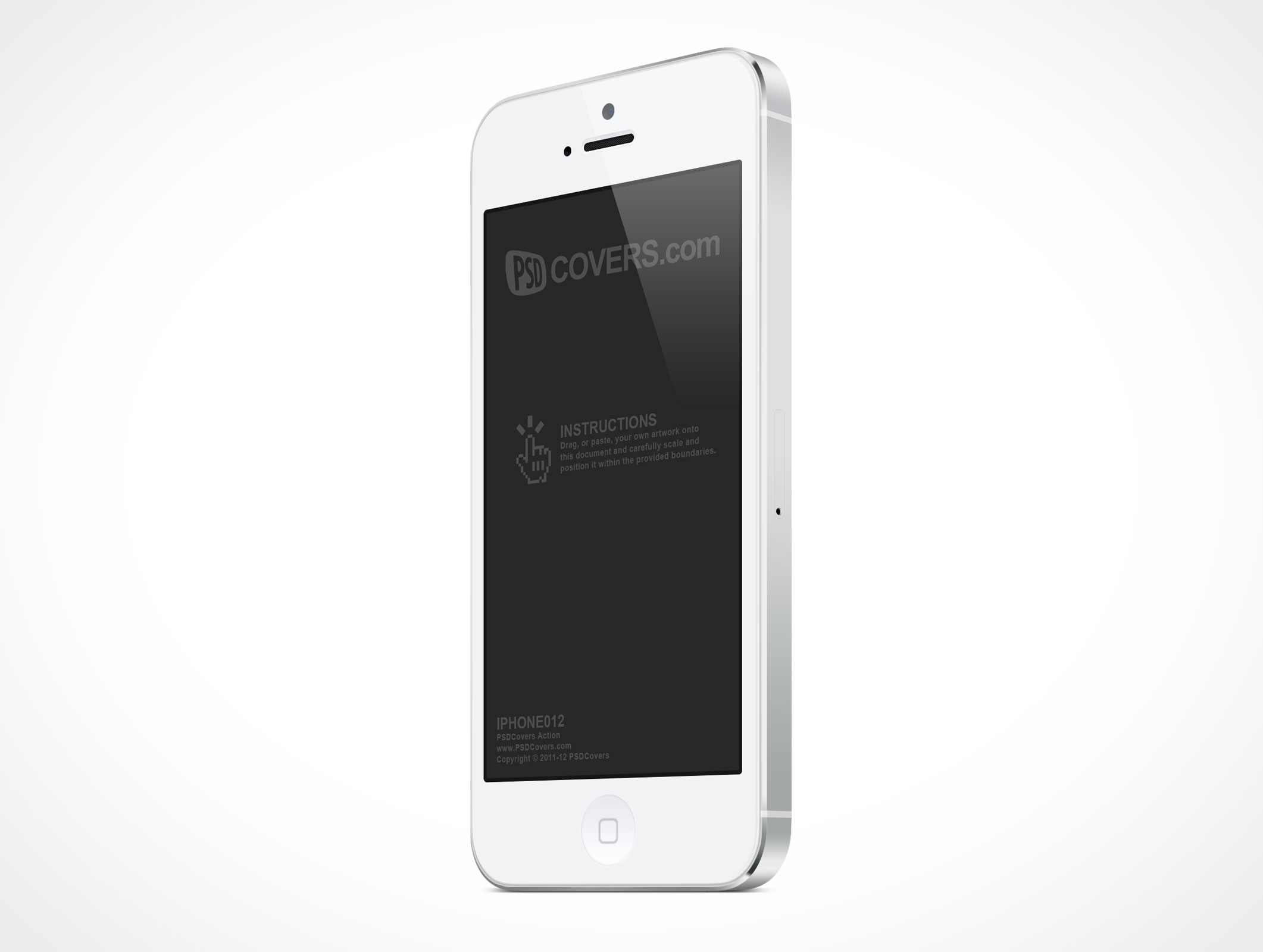 Standing iPhone 5 Mockup 12