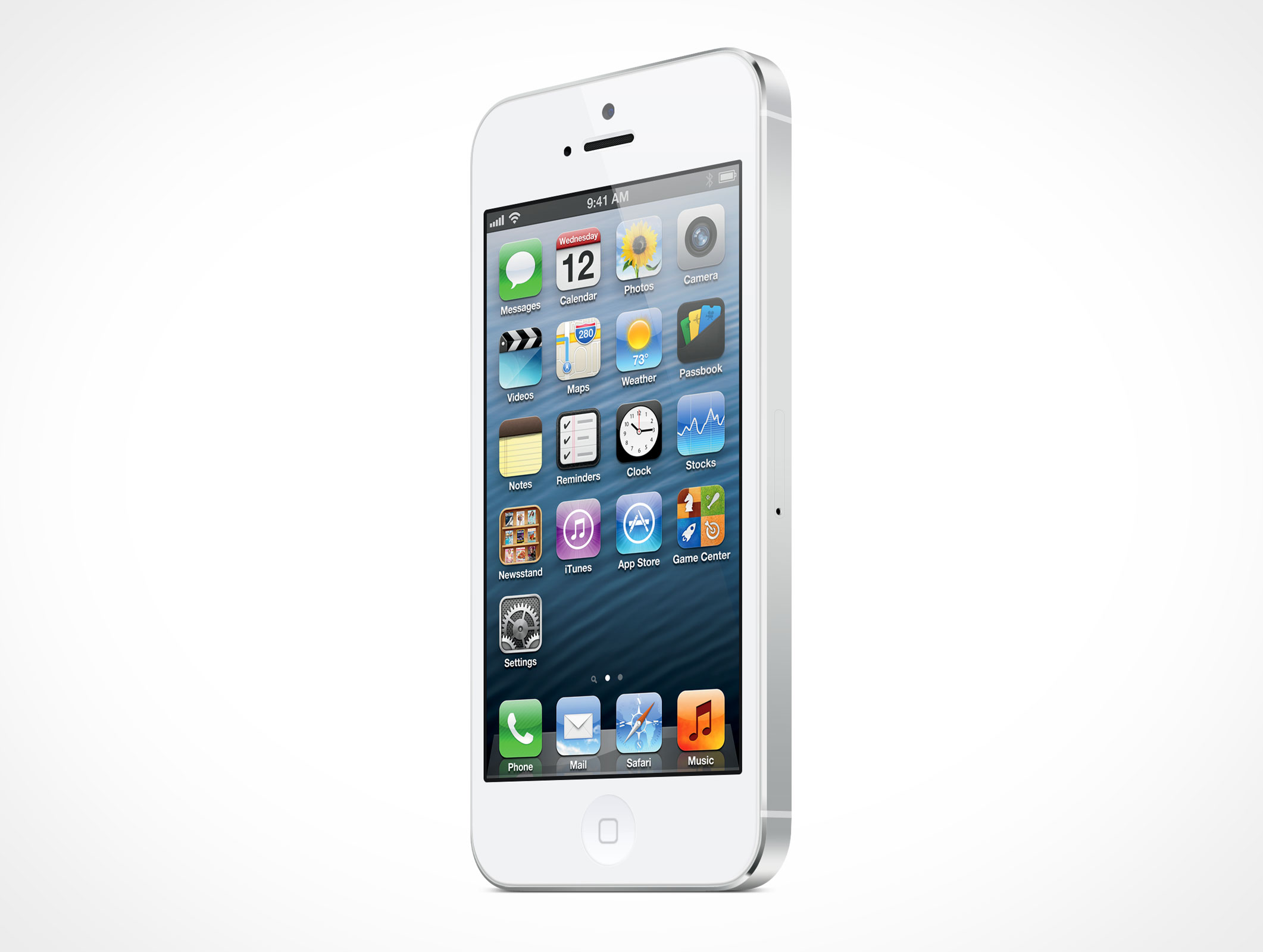 Standing iPhone 5 Mockup 12r2